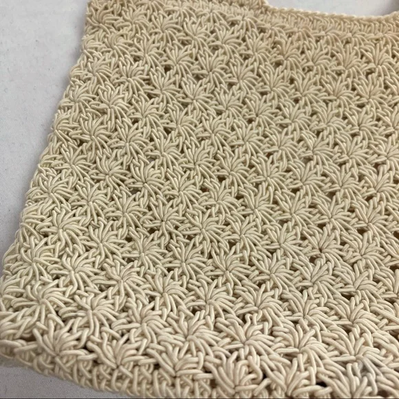 Vintage Cream Crochet Mini Bag - Picture 2 of 12
